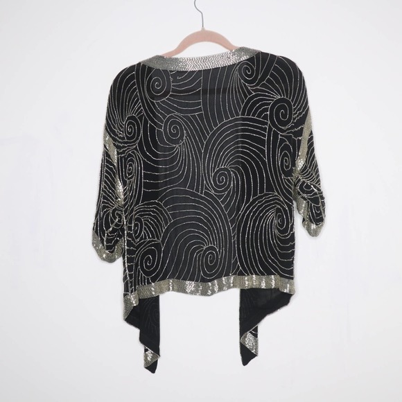 Vintage French Silk Embroidered Kimono | St Honore - Picture 7 of 8
